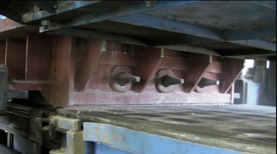 Concrete kerbstone with holes, block making machines Rometa Concrete kerbstone with holes, block making machines Rometa