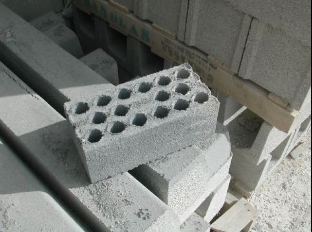 Brick made with block making machines
