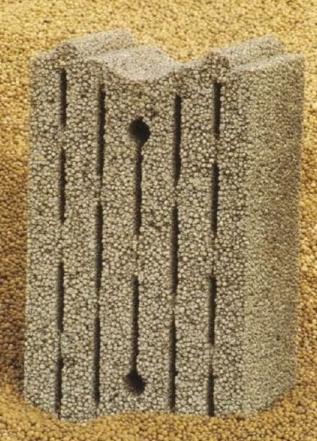Acoustic insulation concrete block