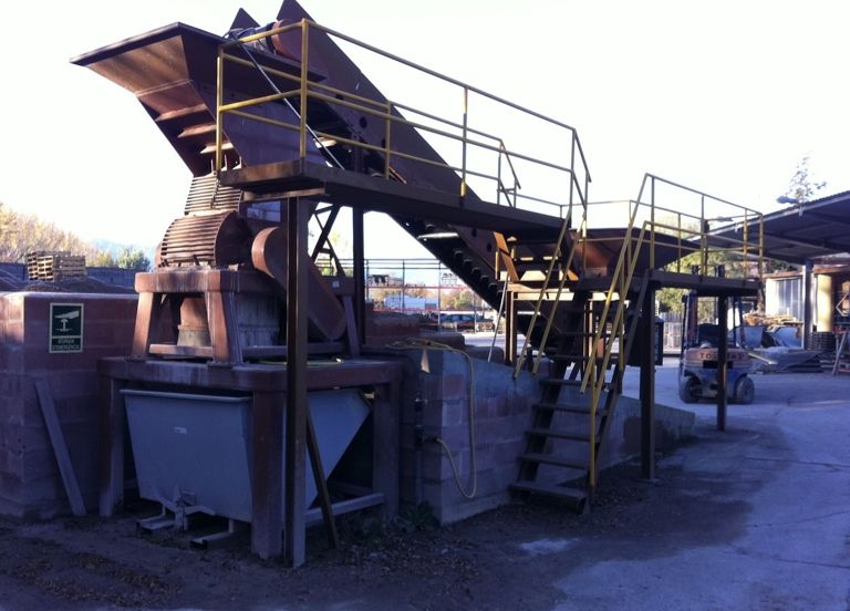 Recycling of concrete, block machines Rometa
