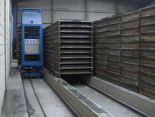 drying paver concrete blocks